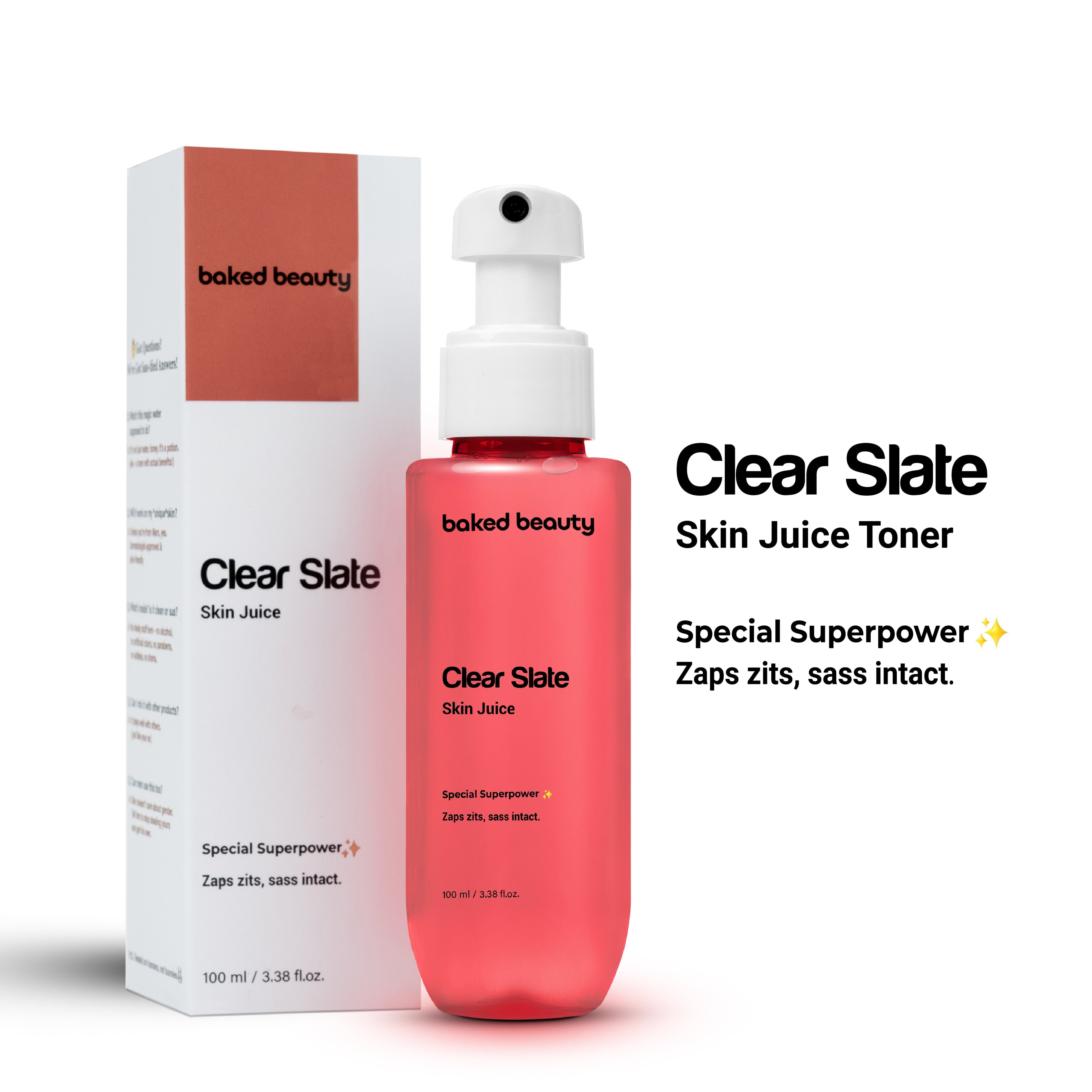 Baked Beauty Clear Slate Skin Juice - Anti Acne Toner | Grocsy