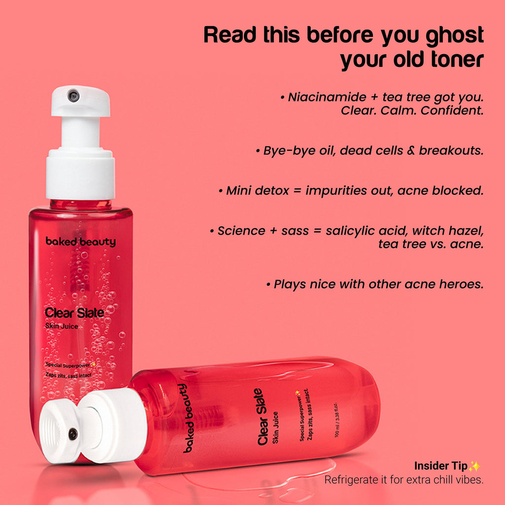 Baked Beauty Clear Slate Skin Juice - Anti Acne Toner | Grocsy