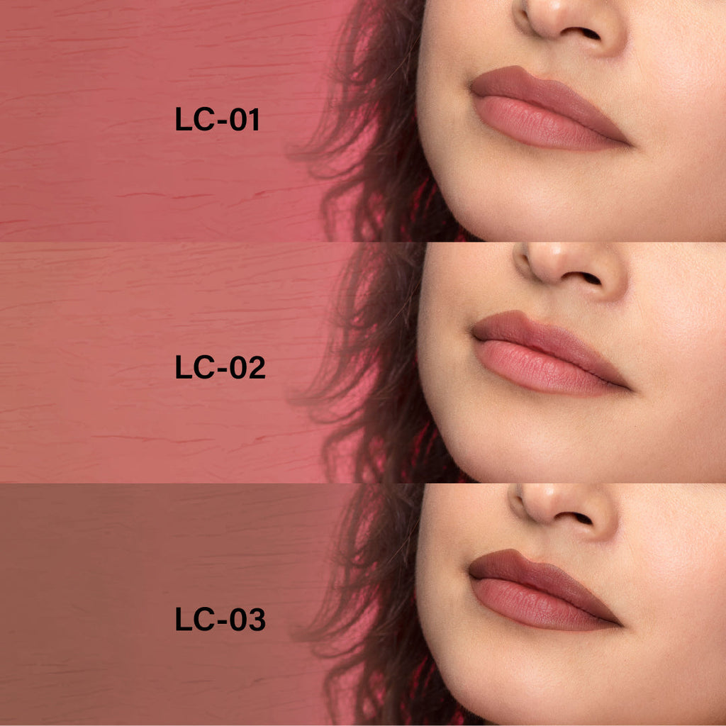 Baked Beauty My Crayon Lip Eclair Super Matte Lip Cream Lipsticks (Set of 3) | Grocsy