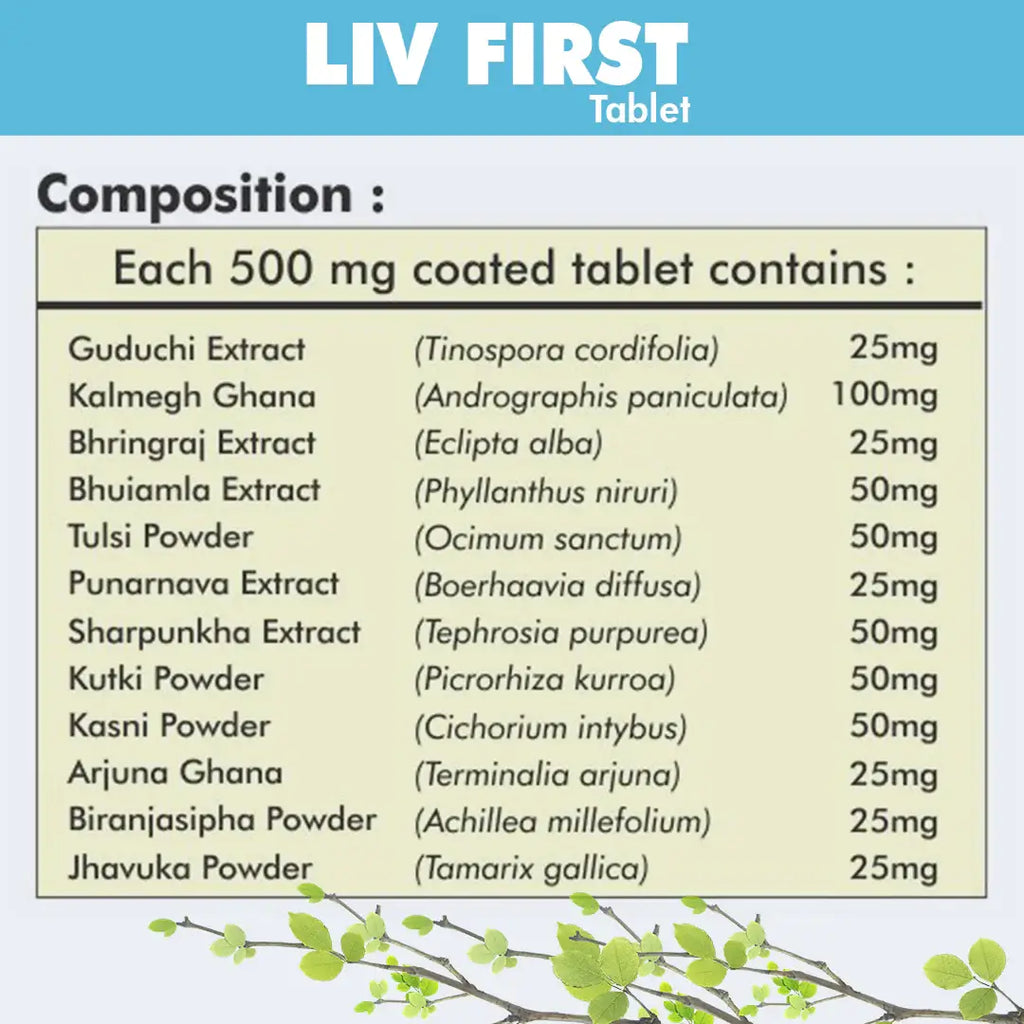 Herbal Hills Liv - First Liver Support Tablets | Grocsy