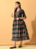 Myshka Women's Multi Fit and Flare Party Dress | Grocsy