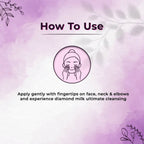 Astaberry Professional Facial Cleanup Diamond Cleansing Milk | Grocsy