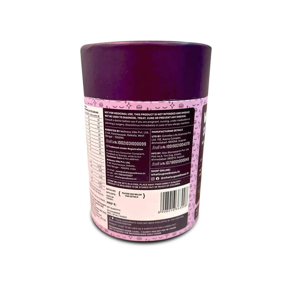 What’s Up Wellness Beauty Skin & Hair Gummies | Grocsy
