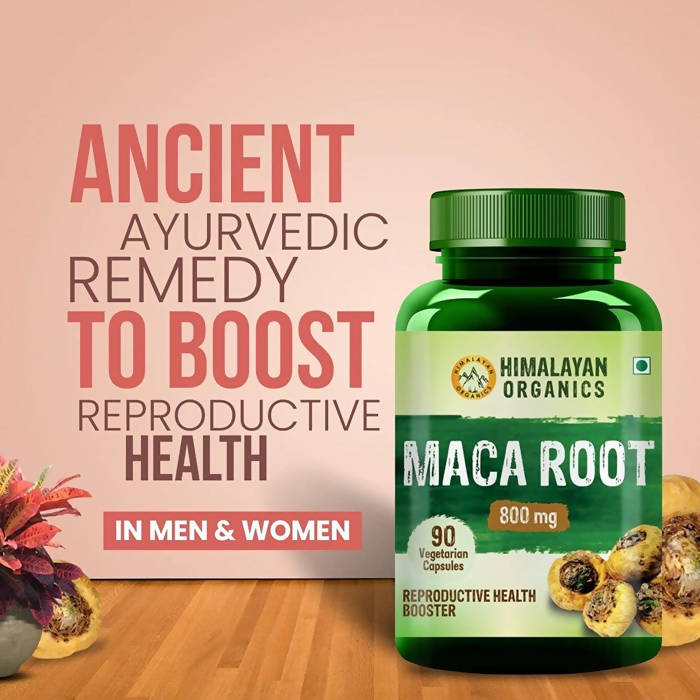 Himalayan Organics Maca Root 800 mg Vegetarian Capsules | Grocsy