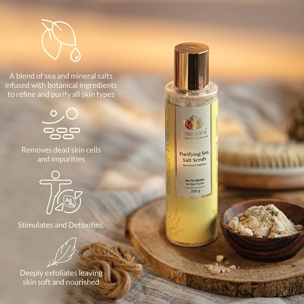 Shankara by Sri Sri Tattva Purifying Sea Salt Scrub | Grocsy