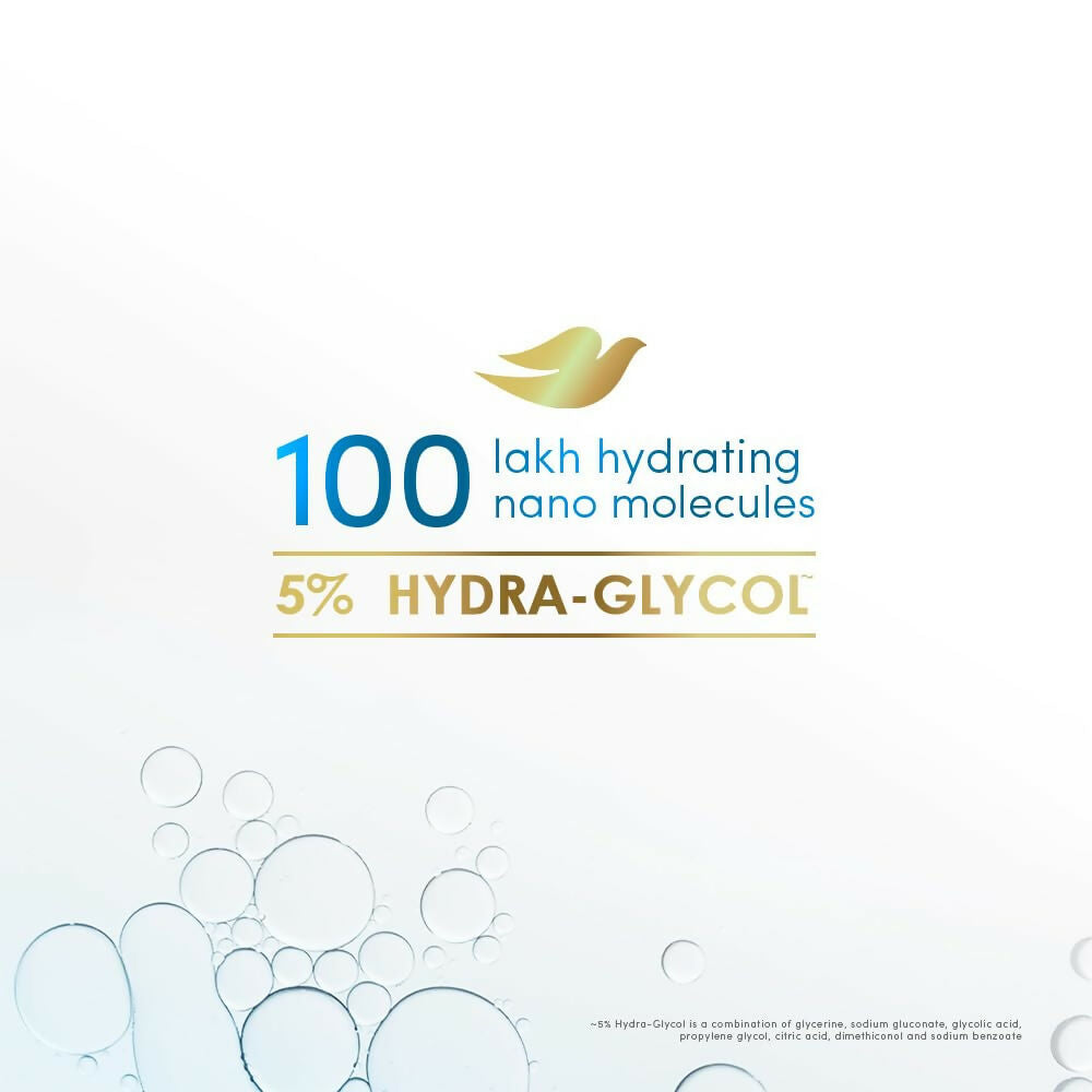 Dove Glycolic + Hydration Shampoo With 5% Hydra-Glycol For Upto 100 Hours Of Hydrated, Fluid Hair | Grocsy