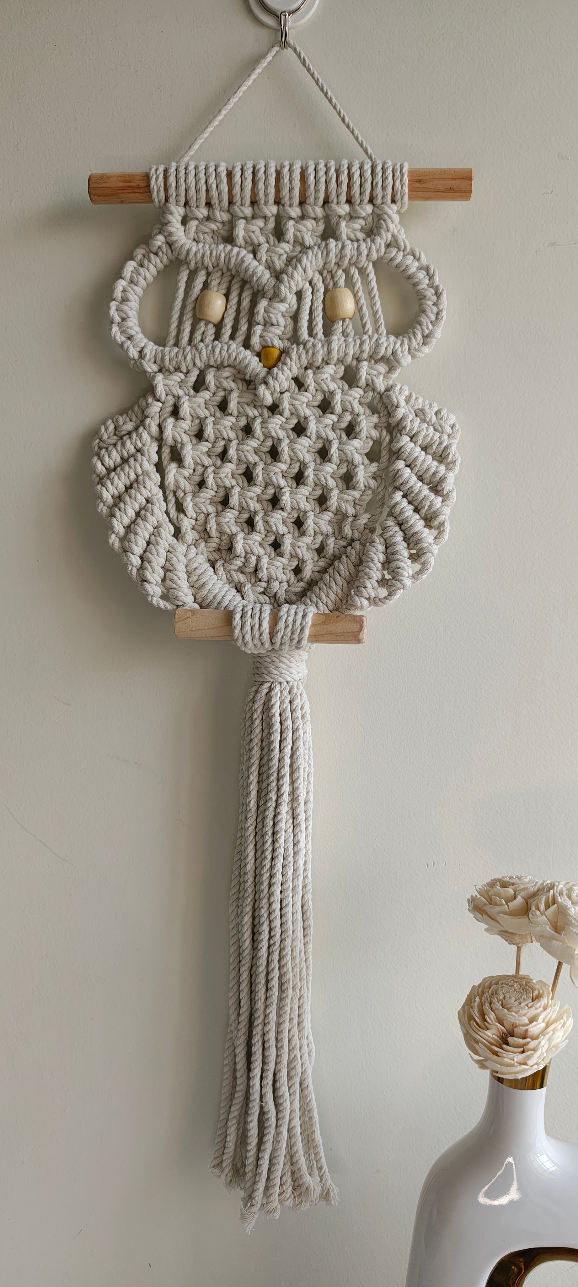Sun Mun Decors Premium Macrame Owl | Grocsy