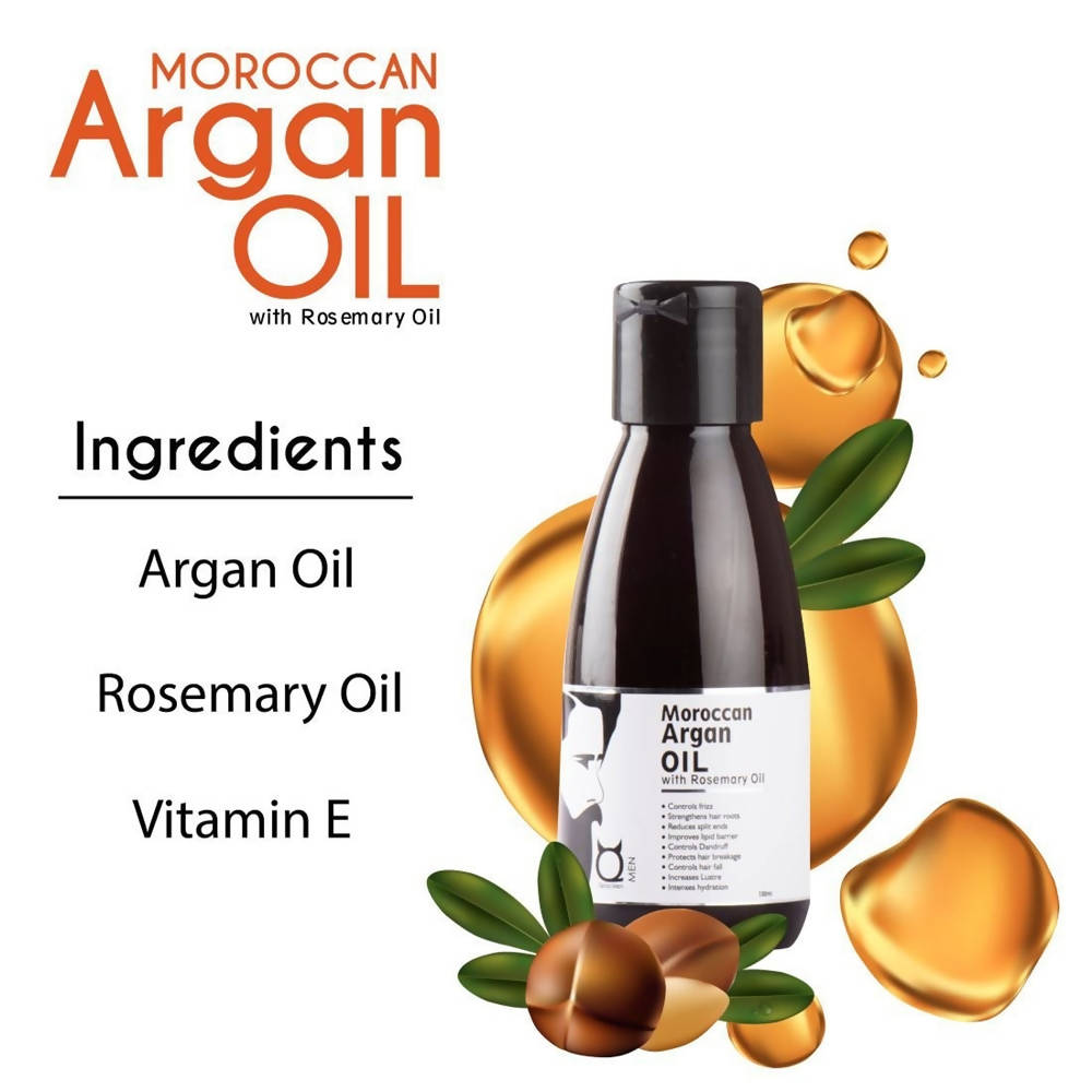Qraa Men Moroccan Argan Oil with Rosemary Oil | Grocsy