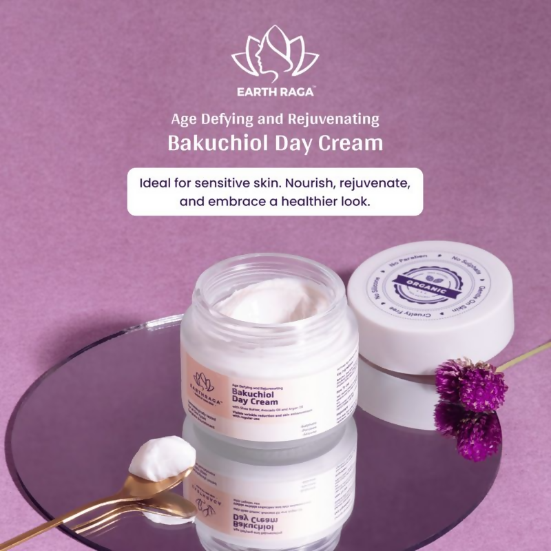 Earthraga Age Defying and Rejuvenating Bakuchiol Day Cream | Grocsy
