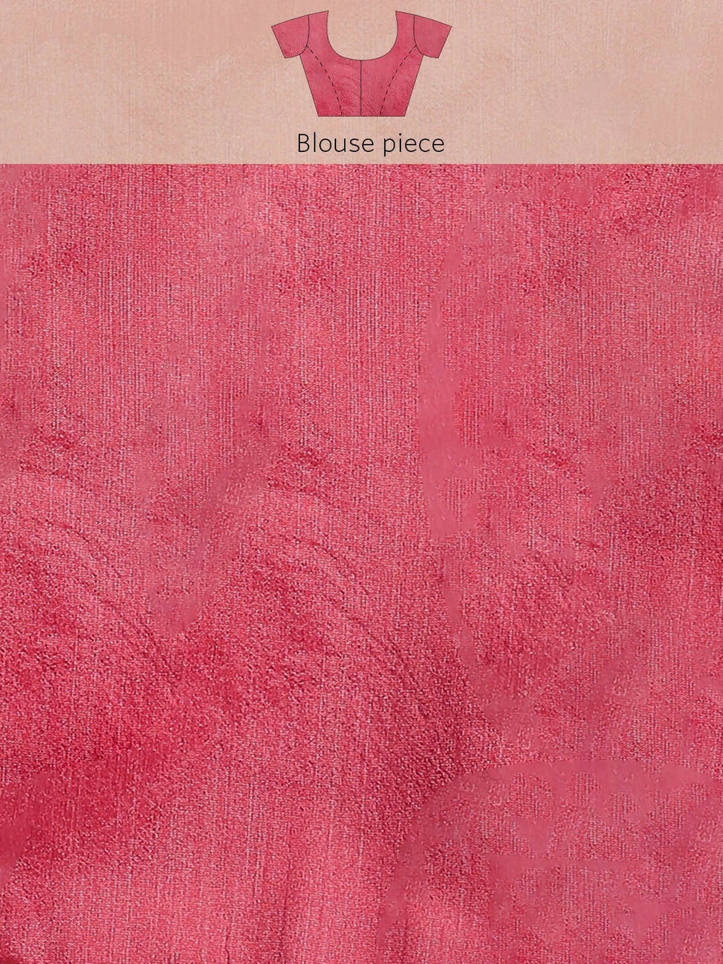 Pink Organza Printed Saree With Blouse Piece - Nivaa | Grocsy