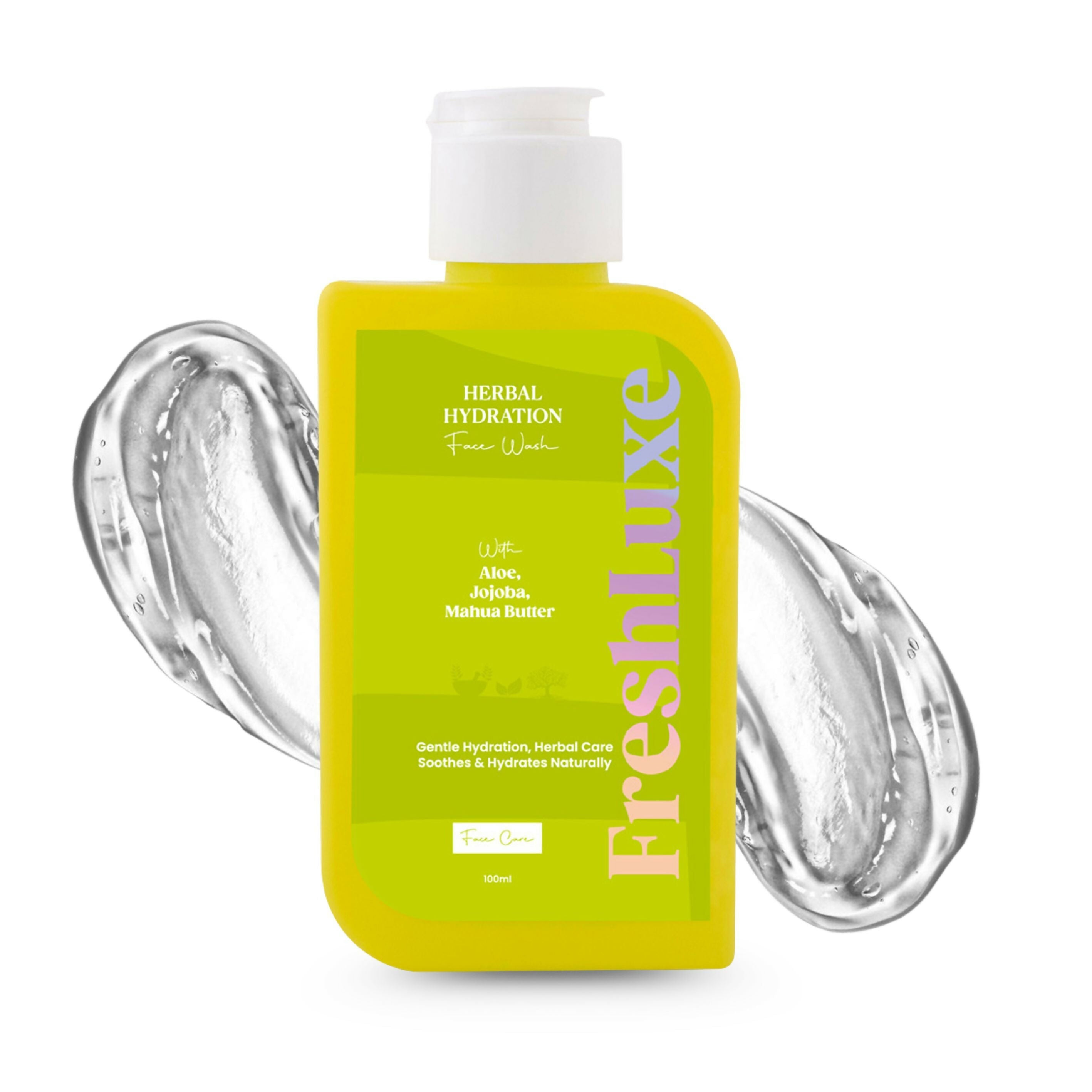 FreshLuxe Herbal Hydration Face Wash For Oil & Acne Control with Aloe Vera & Neem | Grocsy