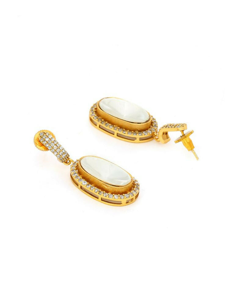 Kundan Antique Finish Earrings and Necklace set - Ruby Raang | Grocsy