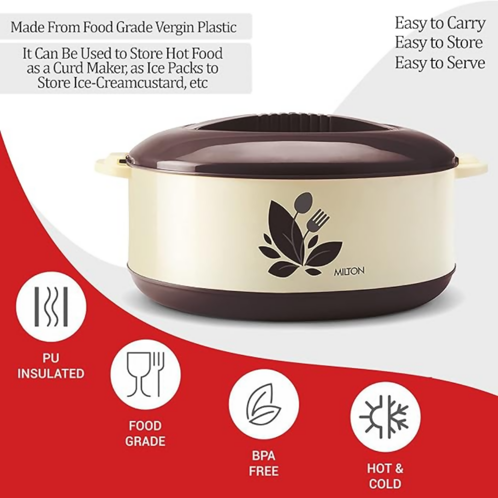 Milton Orchid 1500 Inner Stainless Steel Serving Casserole with Lid | Grocsy