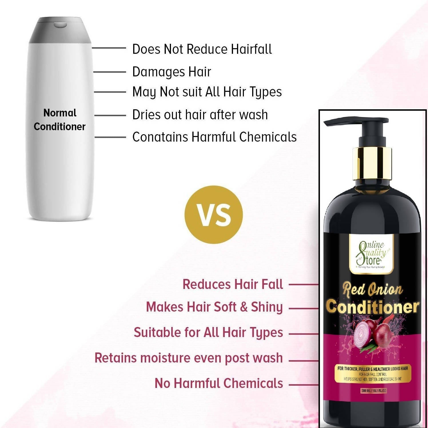 Online Quality Store Red Onion Hair Conditioner | Grocsy