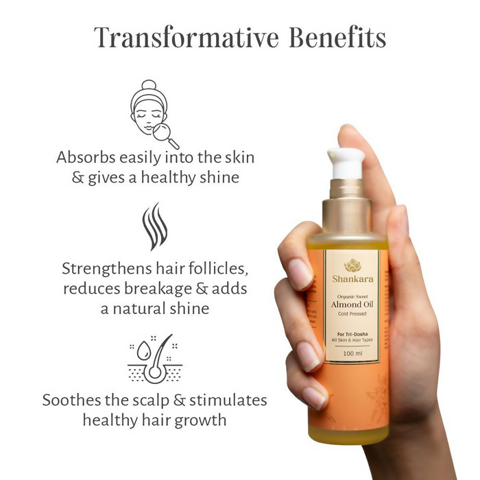 Shankara by Sri Sri Tattva Organic Sweet Almond Oil | Grocsy