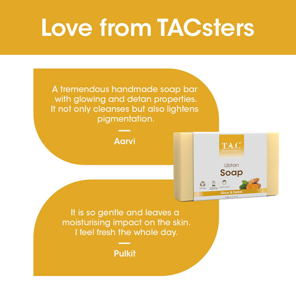 TAC - The Ayurveda Co. Ubtan Soap | Grocsy