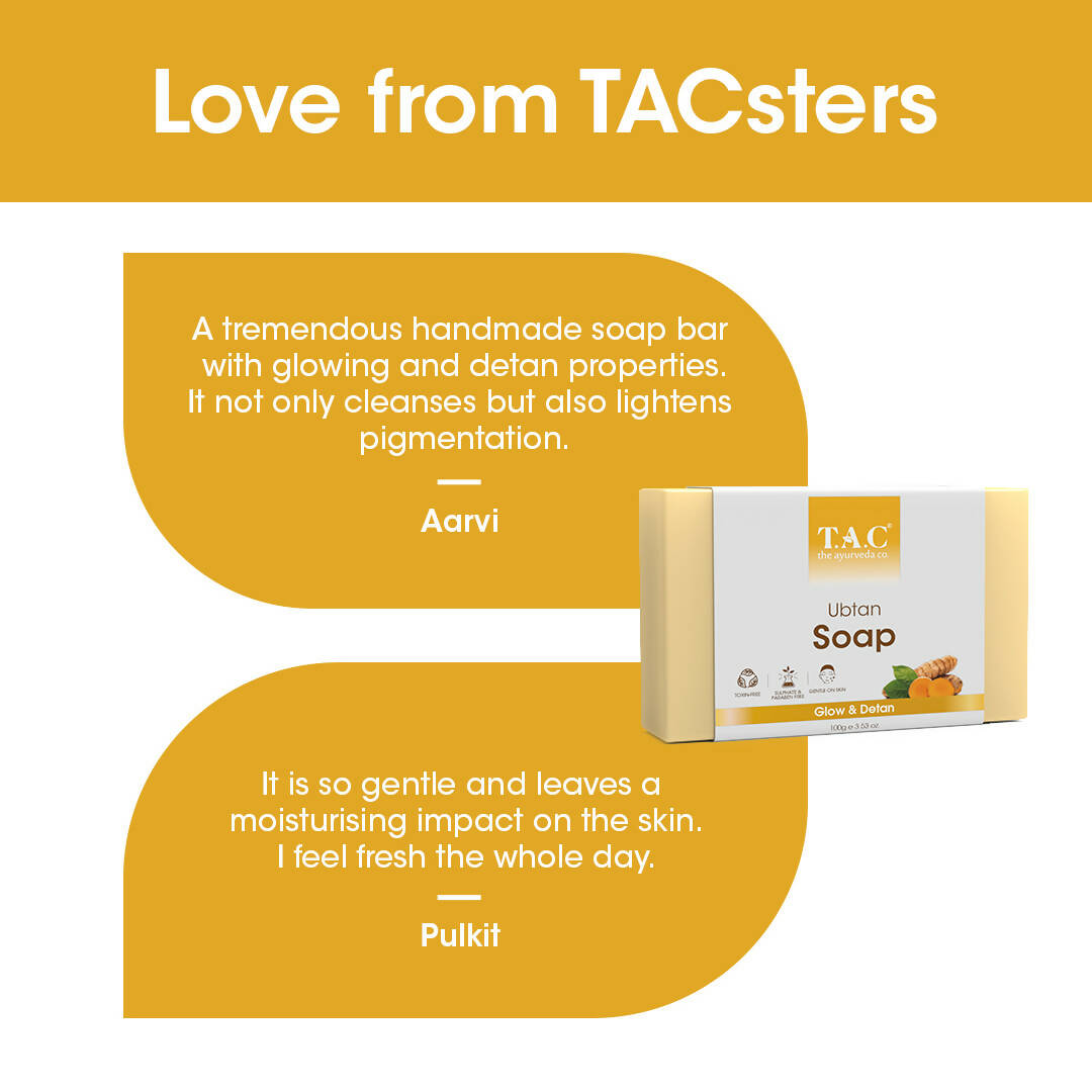 TAC - The Ayurveda Co. Ubtan Soap | Grocsy