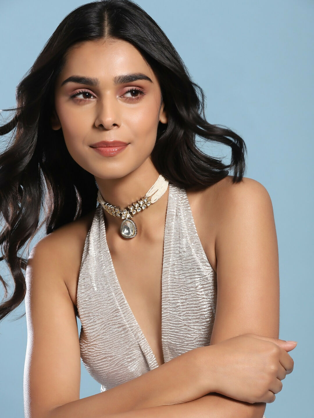 Short Kundan Neckpiece- Ruby Raang | Grocsy