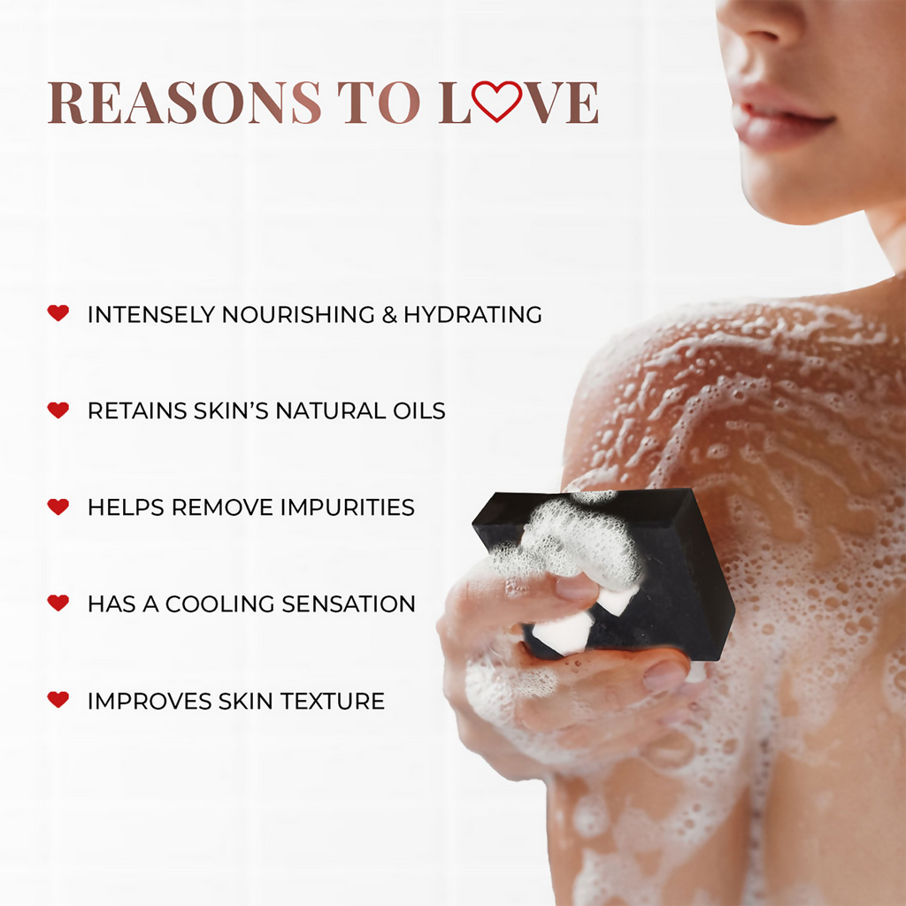 Just Herbs Coconut + Activated Charcoal Deep Cleansing Bathing Bar | Grocsy