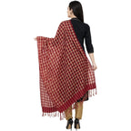 A R Silk Golder Box Regular Dupatta Color Mehroon Dupatta or Chunni | Grocsy