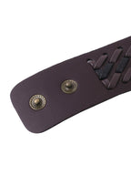 NVR Men's Brown Leather Bracelet | Grocsy