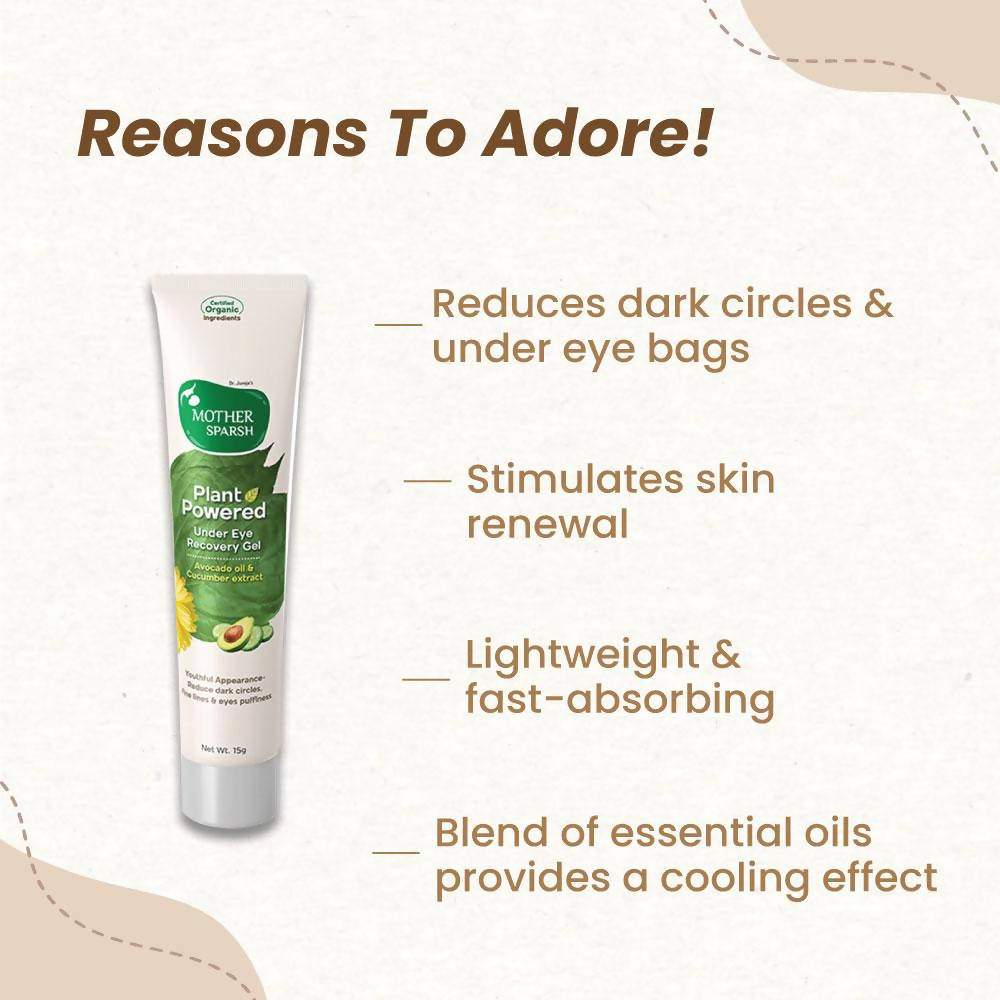 Mother Sparsh Plant Powered Under Eye Recovery Gel | Grocsy