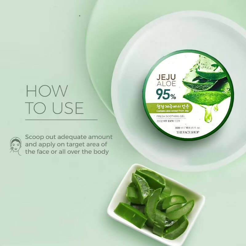 The Face Shop Jeju Aloe Fresh Soothing Gel - Korean Skincare | Grocsy