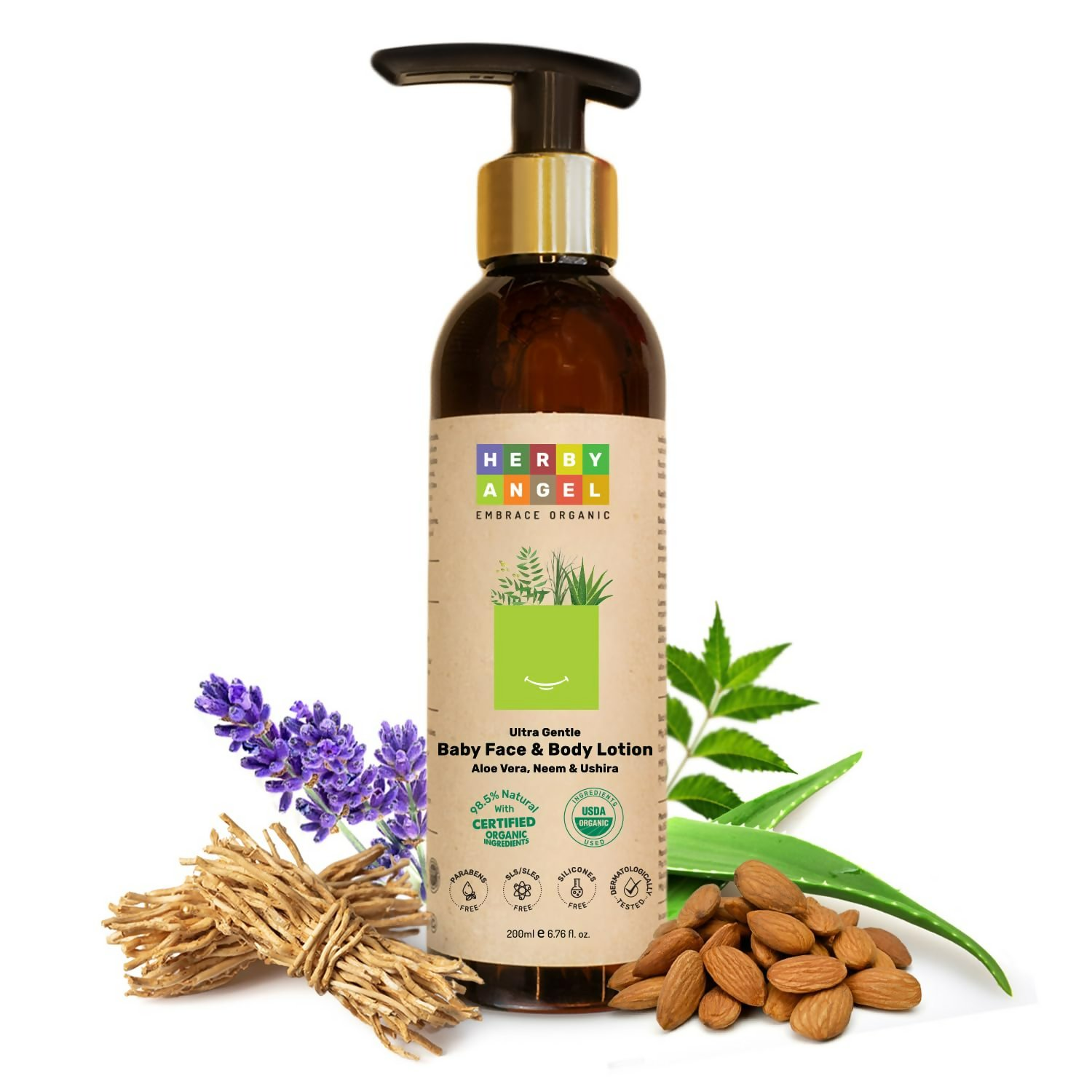Herby Angel Baby Face & Body Lotion | Grocsy