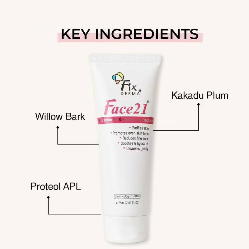 Fixderma Face 21 Cleanser | Grocsy
