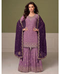 KC Heavy Chinon Lilac Salwar Suit For Women Ethnic Wear | Grocsy
