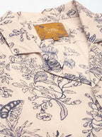 Off White Relaxed Floral Opaque Printed Casual Resort Shirt - Mahotsav | Grocsy