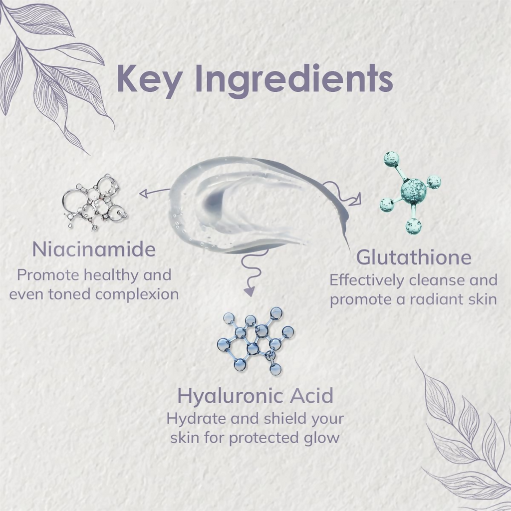 NatAura Glutathione Facial Cleanser | Grocsy