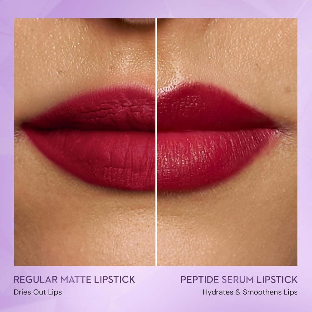 Sugar Cosmetics Glide Peptide Serum Lipstick with Vitamin E - 07 Tuscany Truffle | Grocsy