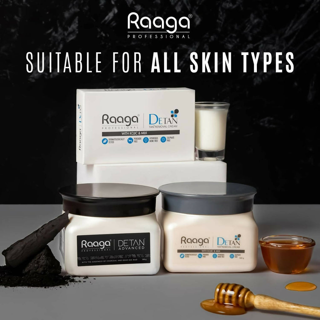 Raaga Professional De-Tan Tan Removal Cream Kojic & Milk | Grocsy