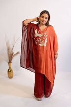 Timaraa Rust & Red Ombre Shaded Co-Ord Set | Grocsy