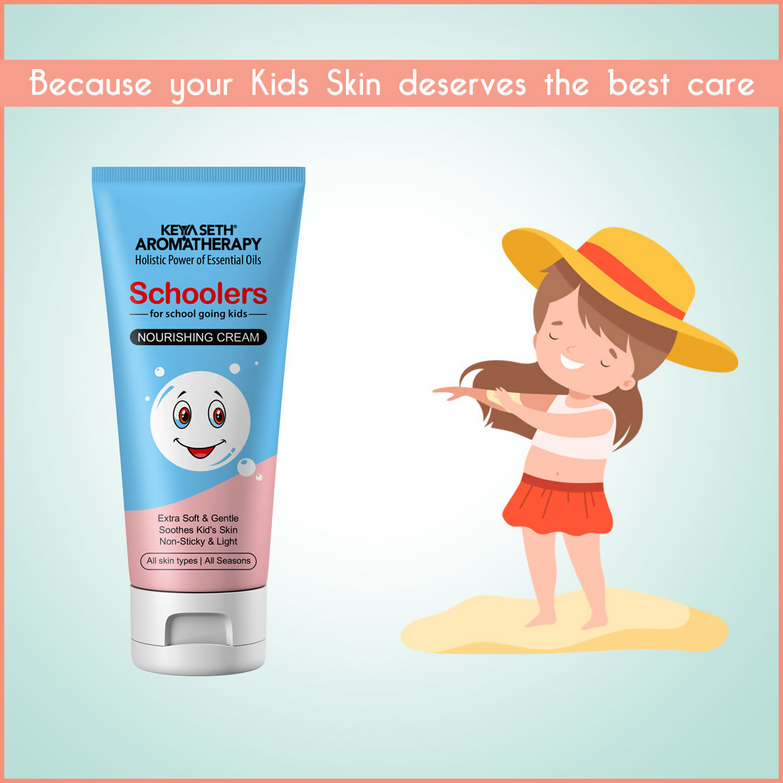 Keya Seth Aromatherapy Schoolers Nourishing Baby Cream Gentle & Safe Intensive Moisturizing & Nourishing | Grocsy