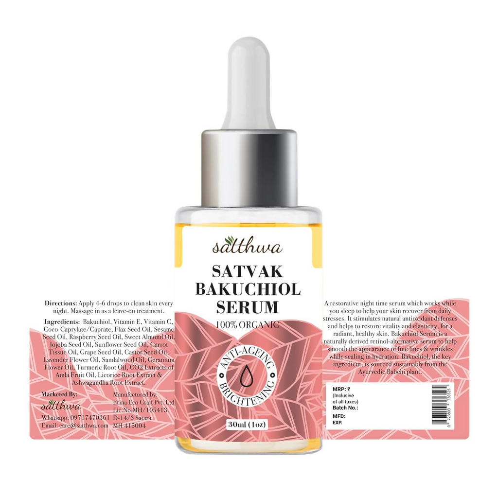 Satthwa Bakuchiol Serum For Even Skin Tone | Grocsy
