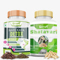 Divya Shree Nari Kaya Detox Capsule and Shatavari Capsule Combo | Grocsy