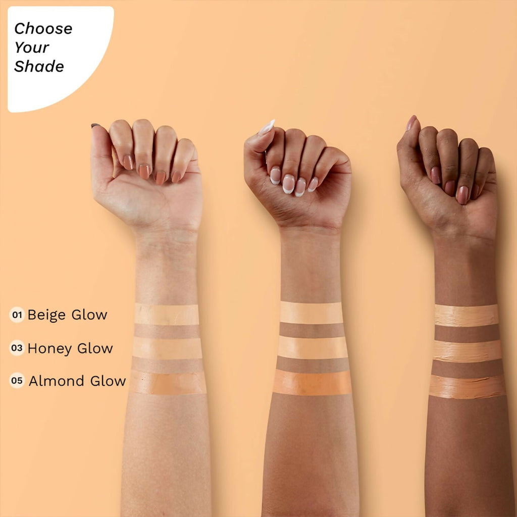 Pilgrim Glow BB Cream SPF 50 PA++++ Instant Spot Coverage Matte Finish Vitamin C Infused - Beige Glow | Grocsy