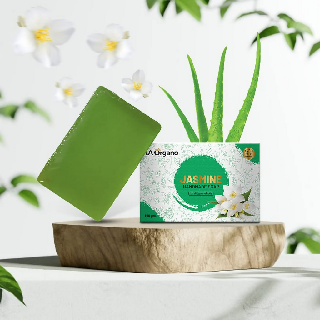 LA Organo Handmade Jasmine Bathing Soap | Grocsy