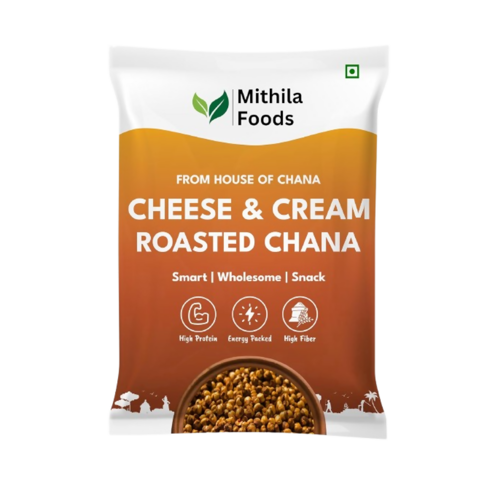 Mithila Foods Cheese & Cream Roasted Chana | Grocsy