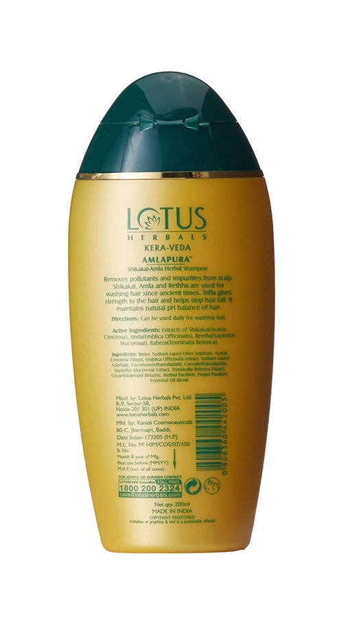 Lotus Herbals Amlapura Shikakai Amla Herbal Shampoo | Grocsy
