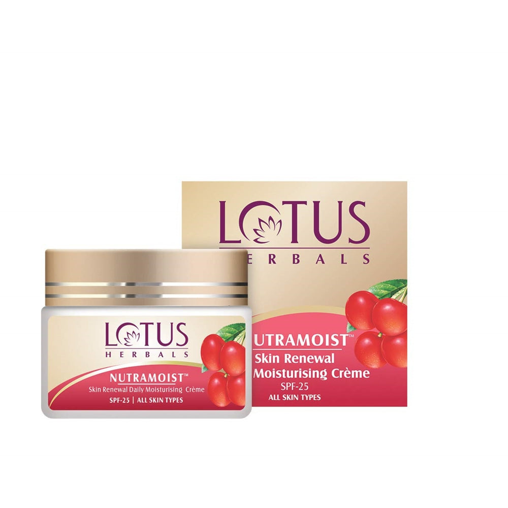 Lotus Herbals Nutramoist Skin Renewal Daily Moisturising Creme, SPF 25 | Grocsy