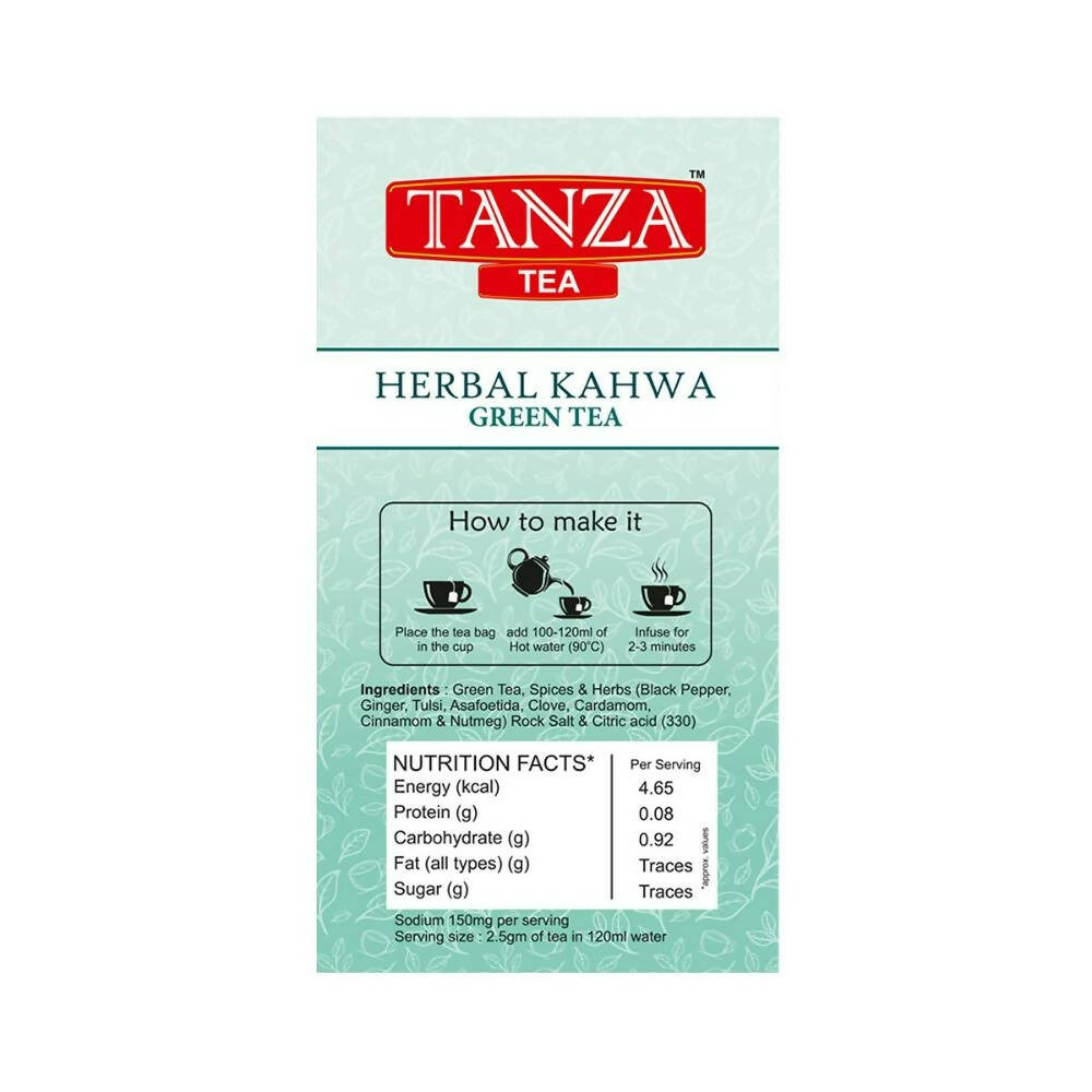 Tanza Tea Herbal Kahwa Detox Green Tea | Grocsy