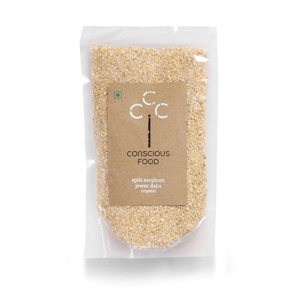 Conscious Food Organic Split Sorghum (Jowar Dalia) | Grocsy