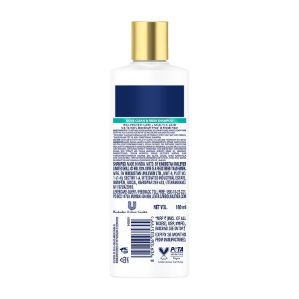 Dove Dandruff Clean & Fresh Shampoo for Clincally Proven | Grocsy