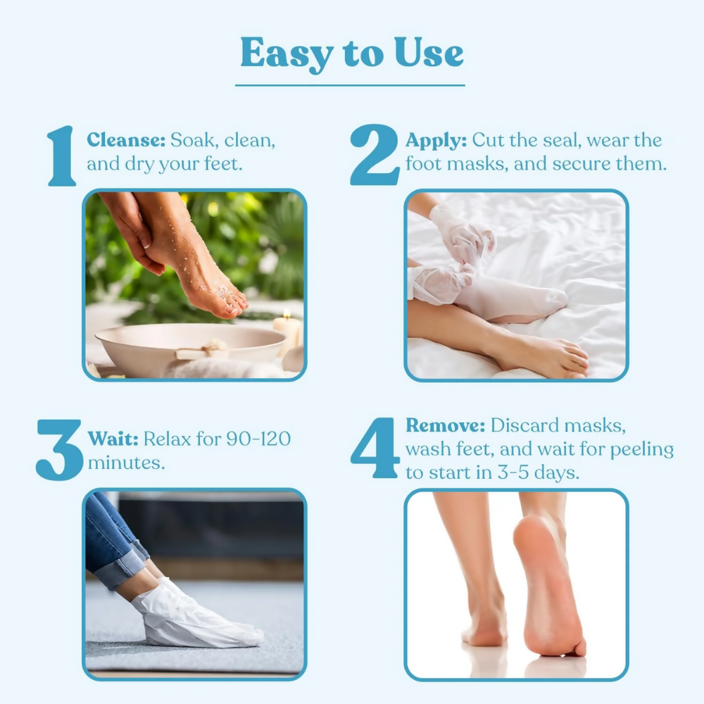 Wipness Natural Foot Peeling & Exfoliating Foot Mask | Grocsy