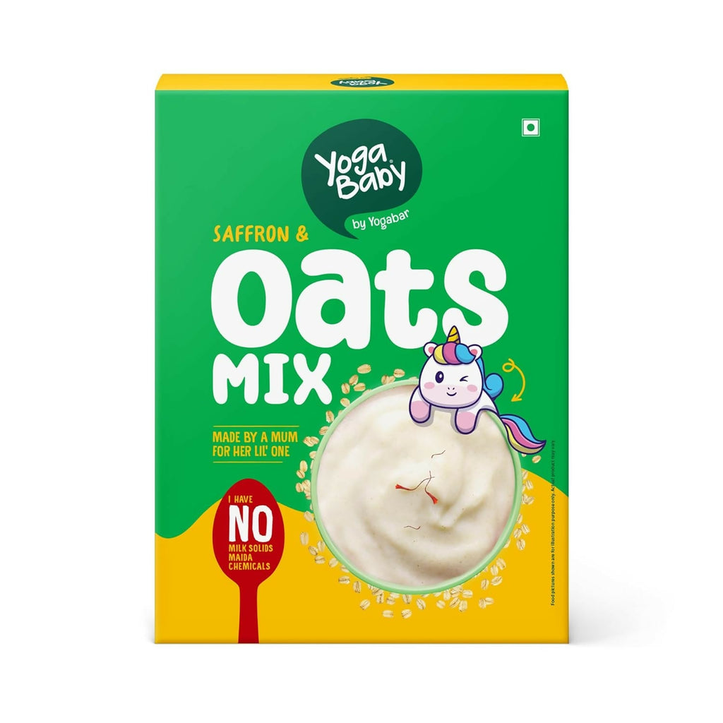 Yoga Bar Yogababy Saffron & Oats Mix, Healthy Porridge Mix For Infants, Kids, Children | Grocsy