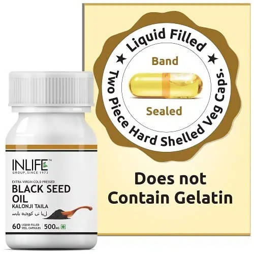 Inlife Black Seed (Kalonji) Oil Capsules | Grocsy