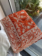 Teeya Creation New Trendy Party Wear Soft Silk Saree-Orange | Grocsy